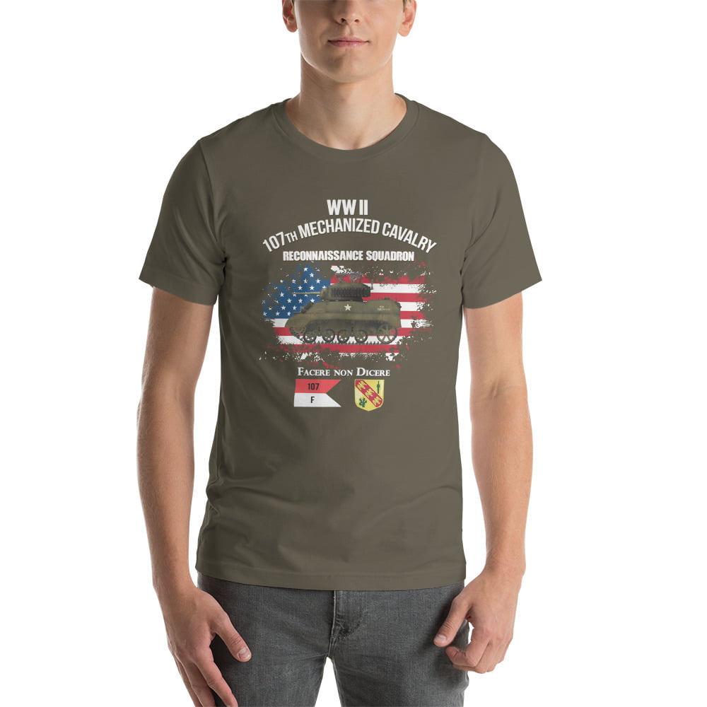 107th Mechanized Cavalry Company F Short Sleeve Shirt - 107th ...