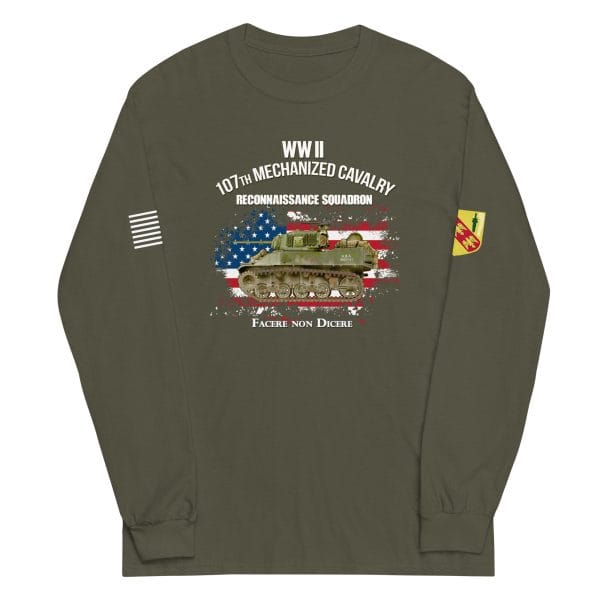 107th Mechanized Cavalry HQ Long Sleeve Shirt