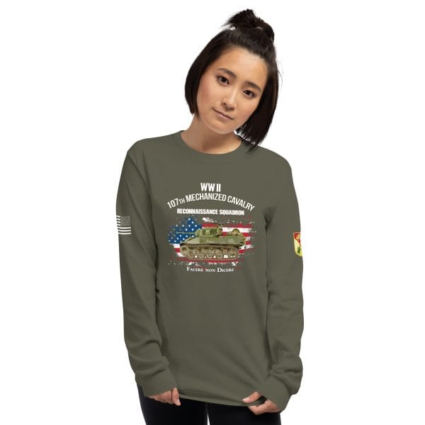 107th Mechanized Cavalry HQ Long Sleeve Shirt - Image 7