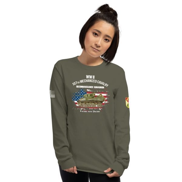 107th Mechanized Cavalry A Troop Long Sleeve Shirt - Image 7