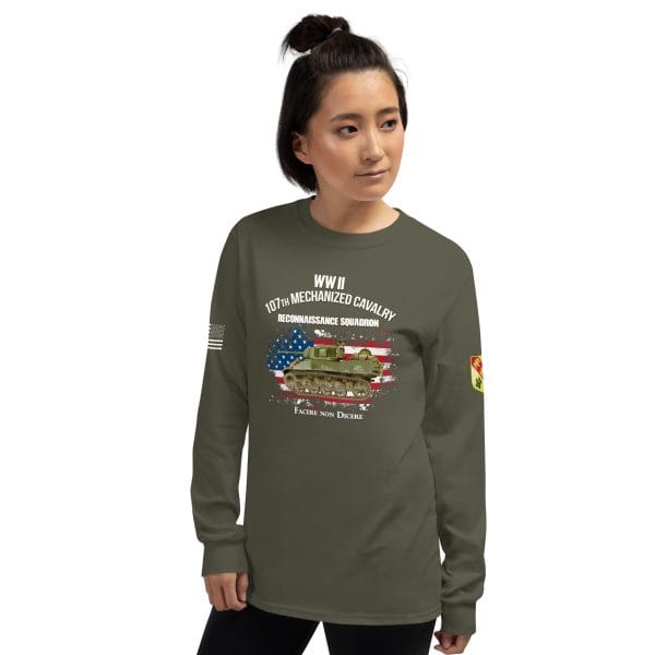 107th Mechanized Cavalry HQ Long Sleeve Shirt - Image 6