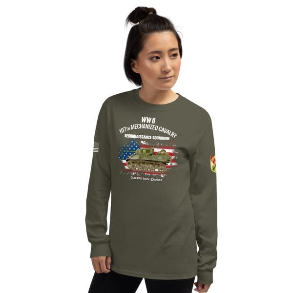 107th Mechanized Cavalry B Troop Long Sleeve Shirt - Image 6