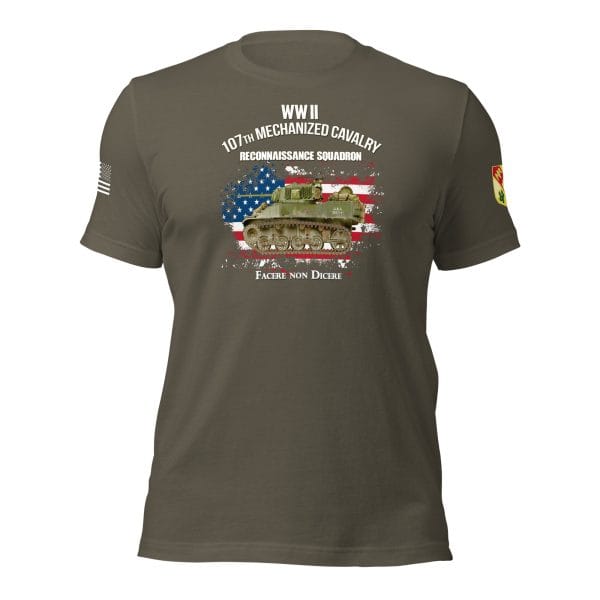 107th Mechanized Cavalry E Troop Short Sleeve Shirt - Image 2